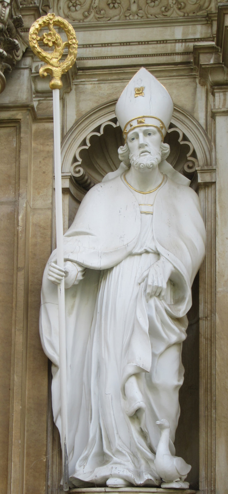 Statue des Hl. Martin an der Stiftskirche St. Lambrecht ,Steiermark