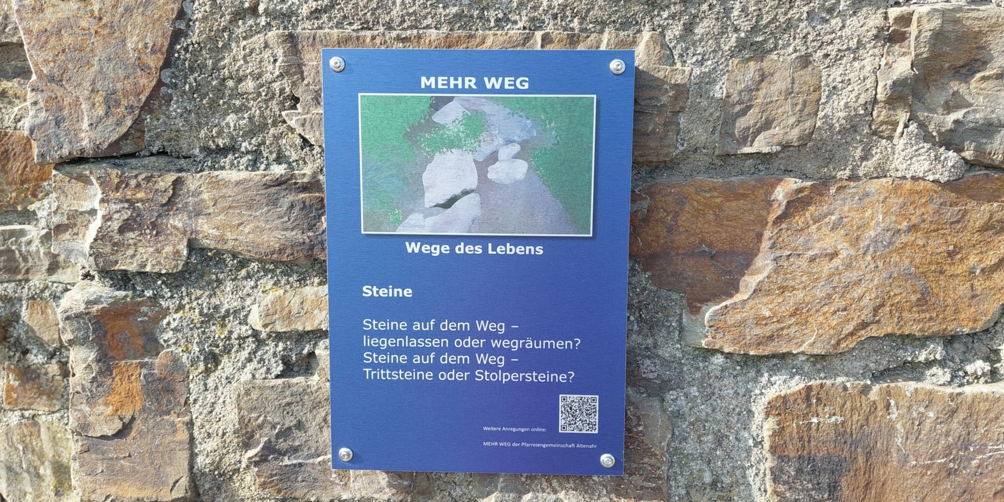 Tafel Mehr Weg Dernau